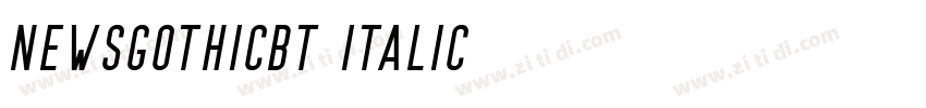 newsgothicbt italic字体转换